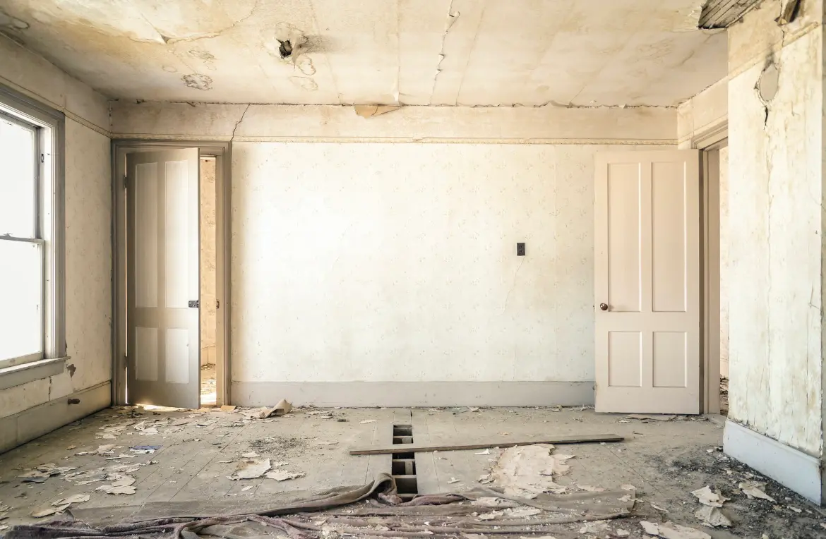 Waste disposal crew managing a cleanout project in South San Gabriel